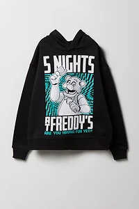 Haut à capuchon en molleton avec imprimé 5 Nights At Freddy's pour enfant