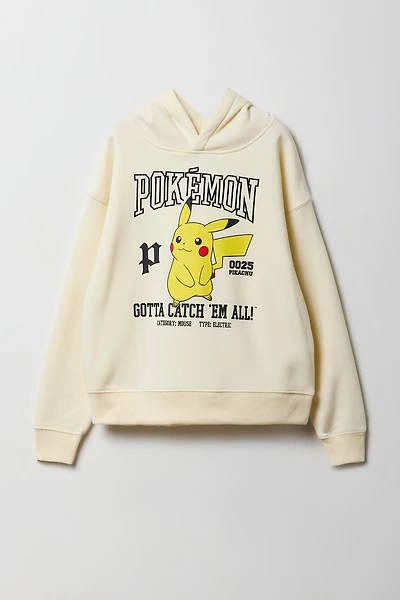 Haut à capuchon en molleton avec imprimé Pokémon pour enfant