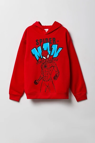 Kids Spiderman Graphic Fleece Hoodie