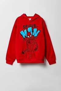 Kids Spiderman Graphic Fleece Hoodie