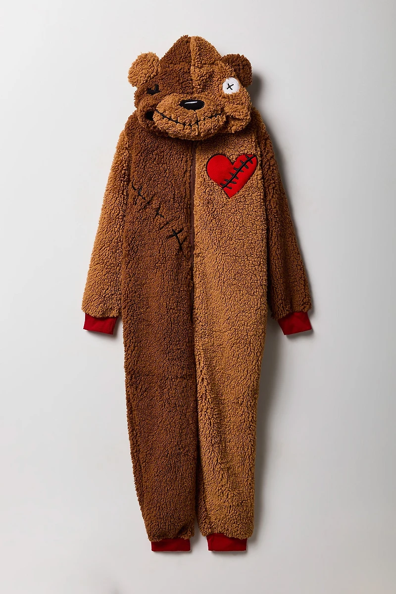 Combinaison en peluche Ourson 3D pour enfant