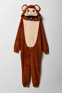Combinaison en peluche singe 3D pour enfants