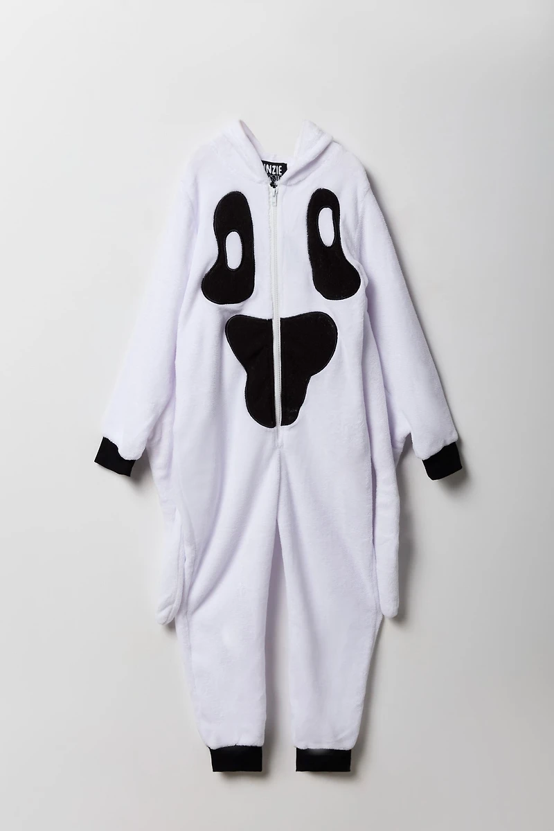 Kids Halloween Ghost Plush Onesie