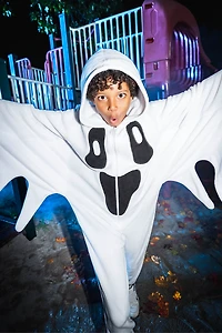 Kids Halloween Ghost Plush Onesie