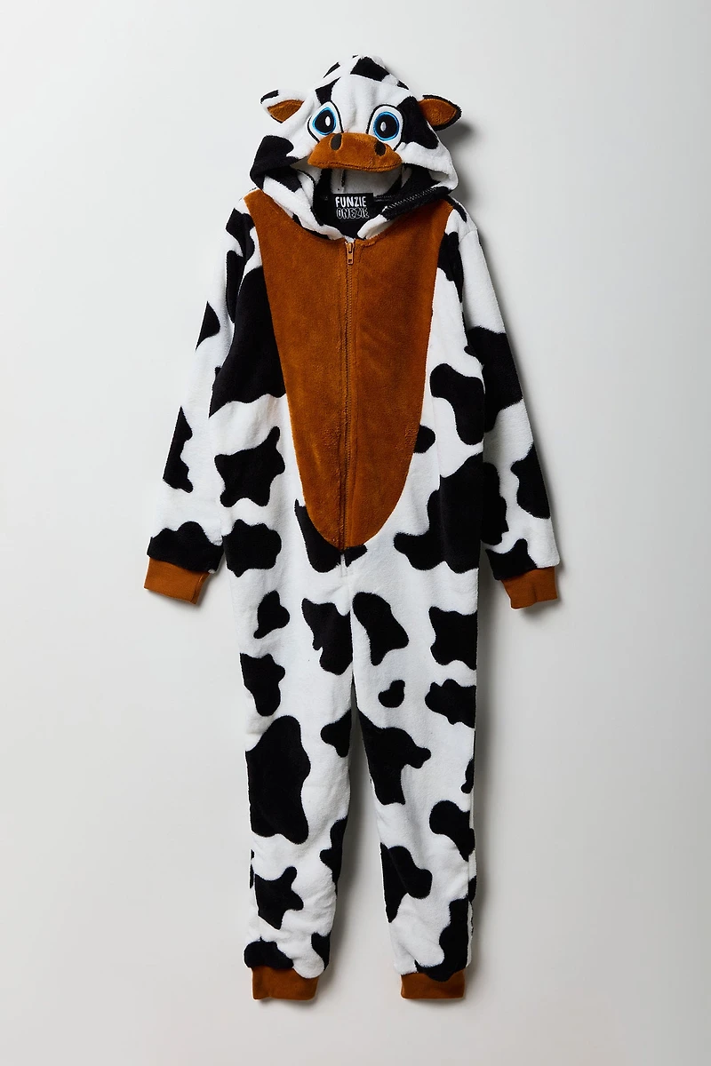 Kids Cow Plush Onesie