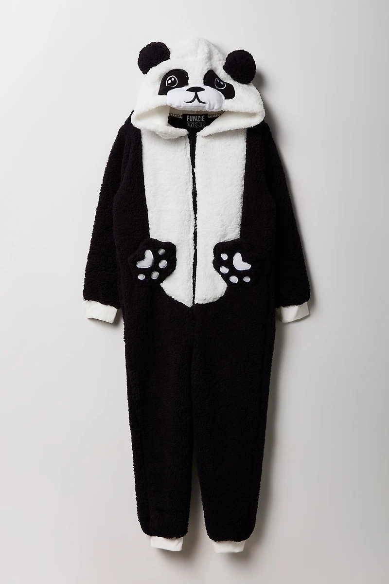 Combinaison en Sherpa Panda 3D pour enfant