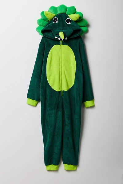 Combinaison en peluche dinosaure 3D pour enfants