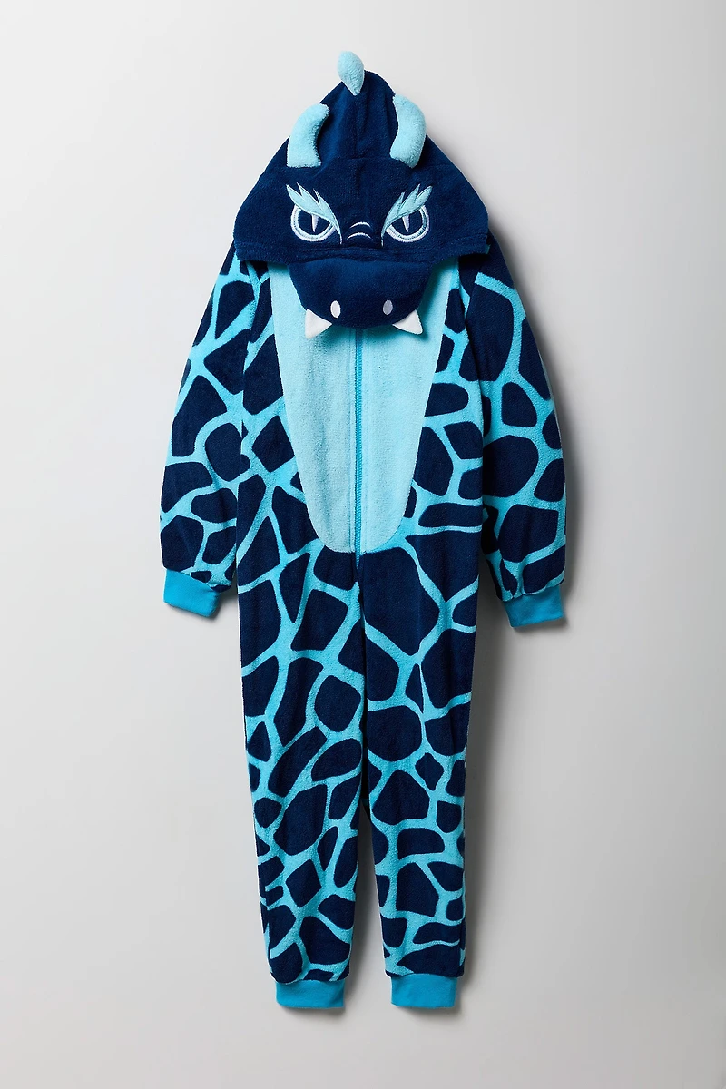 Combinaison en peluche dragon 3D pour enfants