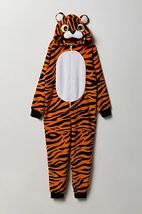 Kids 3D Tiger Plush Onesie