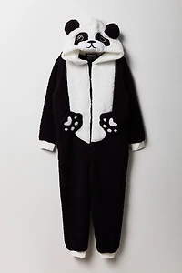 Kids 3D Panda Sherpa Onesie