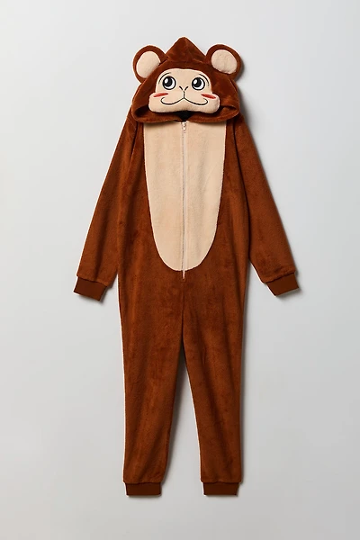 Kids 3D Monkey Plush Onesie