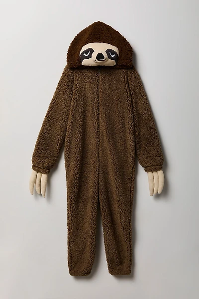 Combinaison en Sherpa Sloth 3D pour enfant