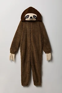 Combinaison en Sherpa Sloth 3D pour enfant