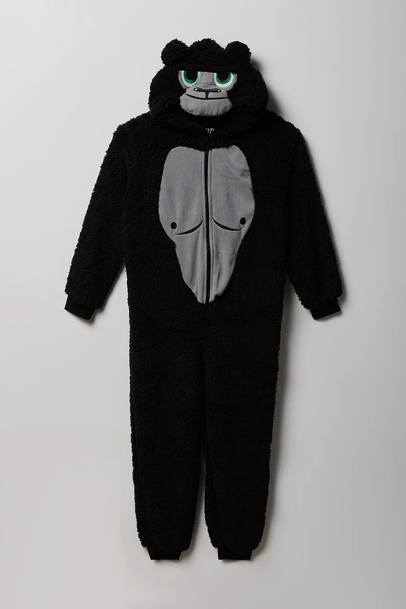 Kids 3D Gorilla Sherpa Onesie