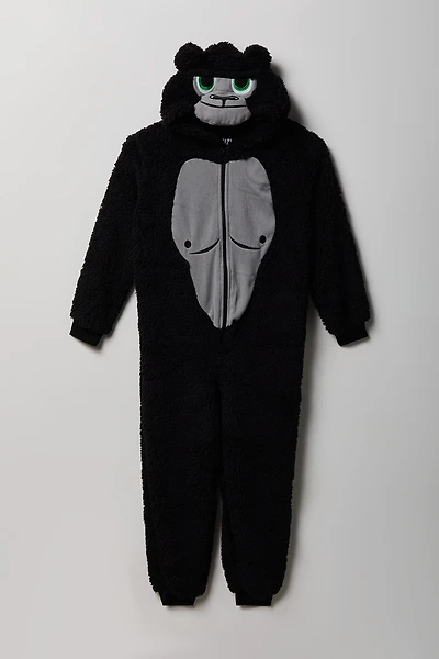 Kids 3D Gorilla Sherpa Onesie