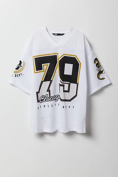 Jersey de football en filet imprimé pour garçon