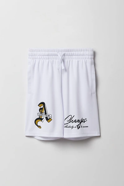 Short de basket-ball en filet imprimé pour garçons