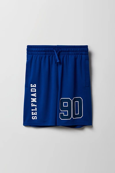 Boys Graphic Mesh Basketball Short