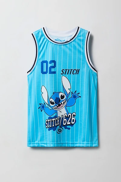 Jersey Active rayé à imprimé Lilo & Stitch pour garçon