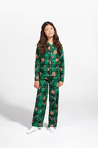 Kids Fammy Jammies Rudolph Flannel Pajama Set