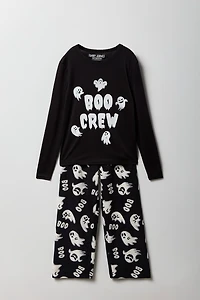 Ensemble-pyjama de famille à imprimé Boo Crew pour enfants