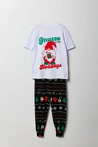 Kids Fammy Jammies Gnome for the Holidays Pajama Set