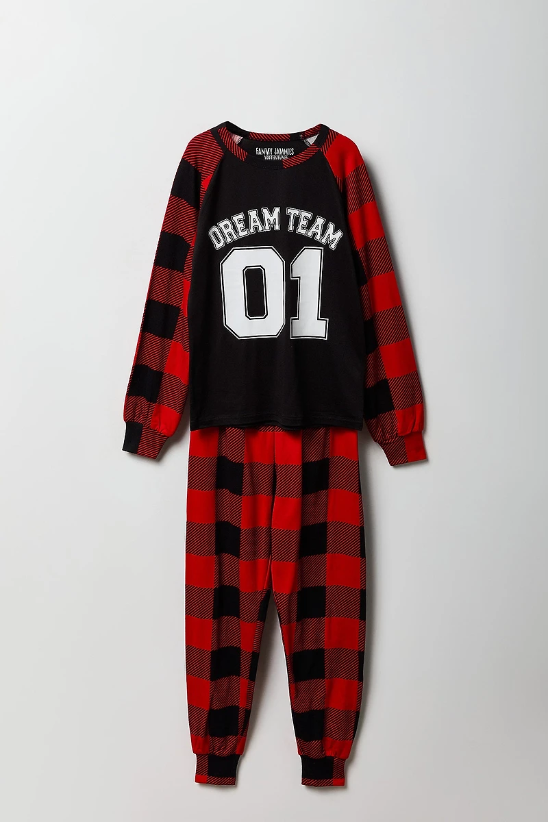 Ensemble-pyjama de famille deux pièces Dream Team pour enfants