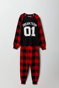 Ensemble-pyjama de famille deux pièces Dream Team pour enfants