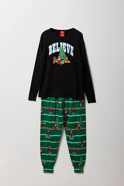 Combinaison Pyjamas de famille Gift Elf on the Shelf pour enfant