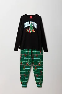 Combinaison Pyjamas de famille Gift Elf on the Shelf pour enfant