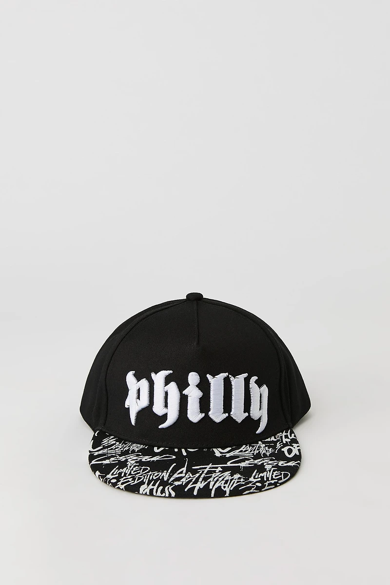 Boys City Embroidered Snapback Hat