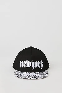 Casquette à ajustement arrière broderie City pour garçons