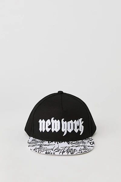 Boys City Embroidered Snapback Hat
