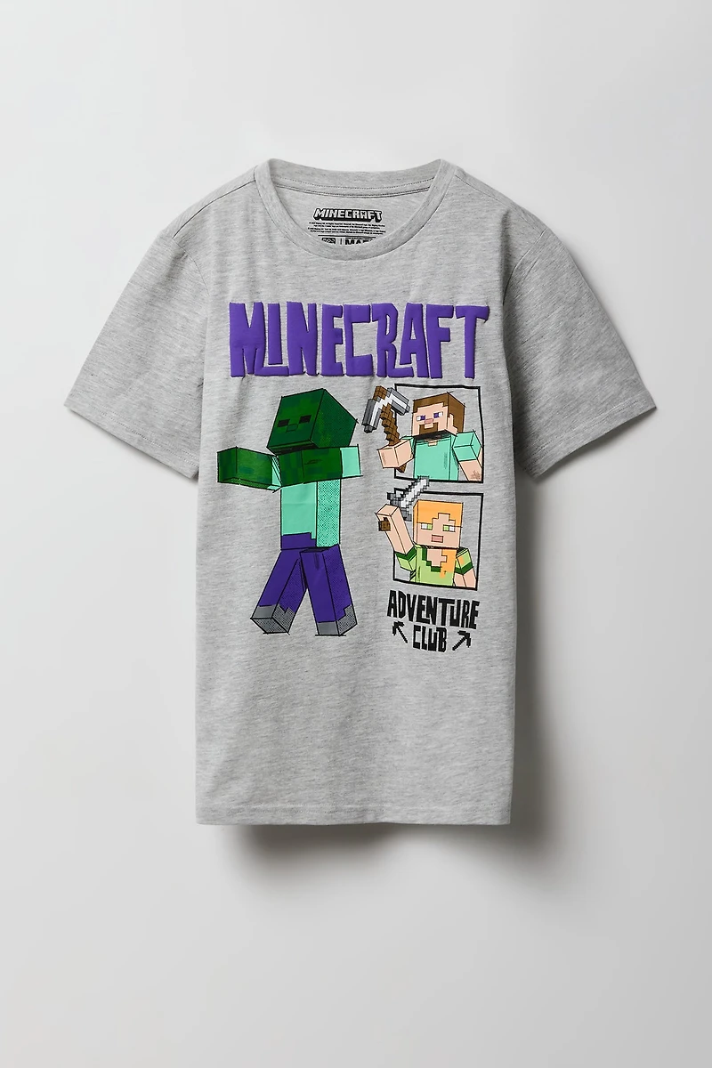 T-shirt à imprimé Minecraft pour enfants