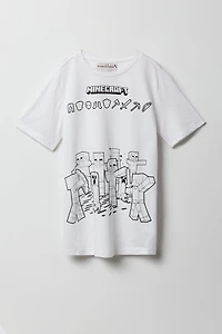 T-shirt à imprimé Minecraft pour enfants