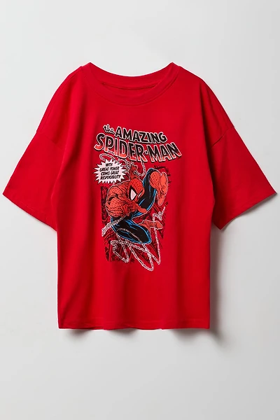 Kids Spiderman Ready Graphic T-shirt