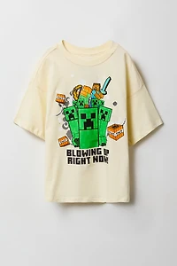 T-shirt à imprimé Minecraft pou enfant
