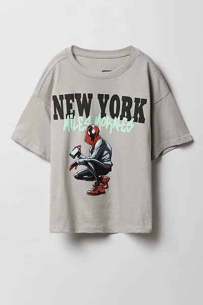 T-shirt à imprimé Miles Morales pour enfant