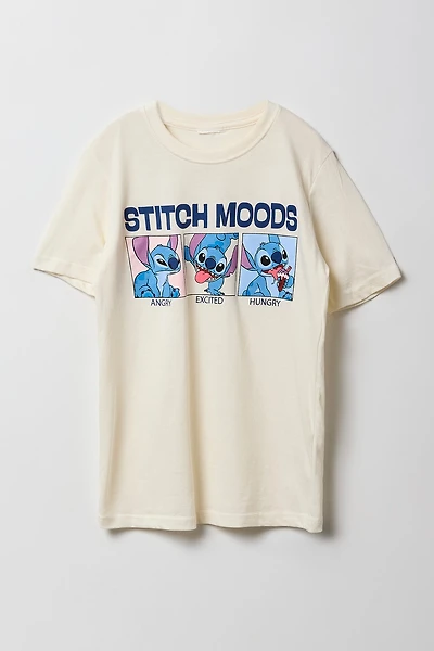 T-shirt à imprimé Stitch Moods pour enfant