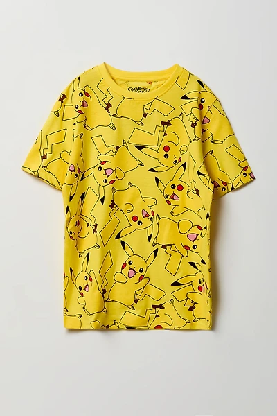 Kids Pikachu Print T-Shirt