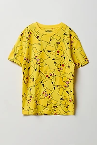 Kids Pikachu Print T-Shirt