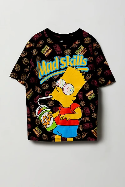 Kids Bart Simpson Graphic T-Shirt