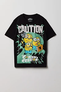 T-shirt à imprimé Minions & Monsters pour enfant