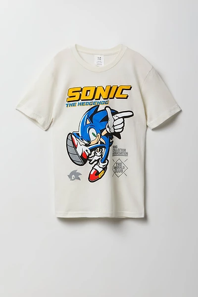 T-shirt à imprimé Sonic pour enfants