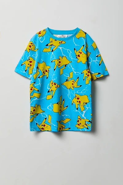 Kids Pikachu Print T-Shirt