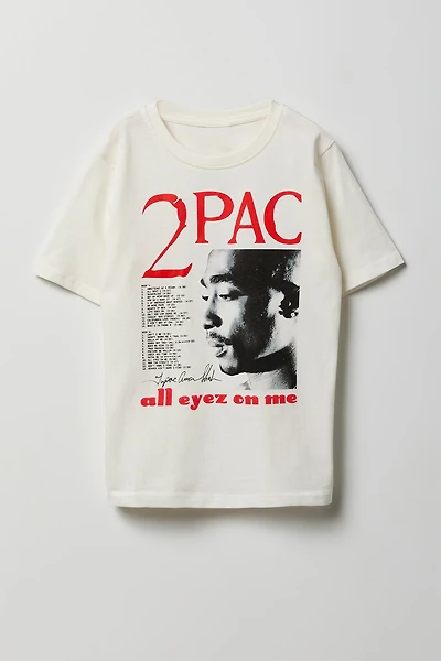 T-shirt à imprimé Tupac pour garçon
