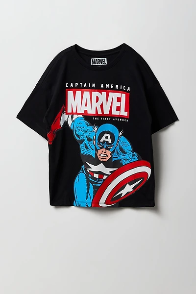 T-shirt à imprimé Captain America pour enfants