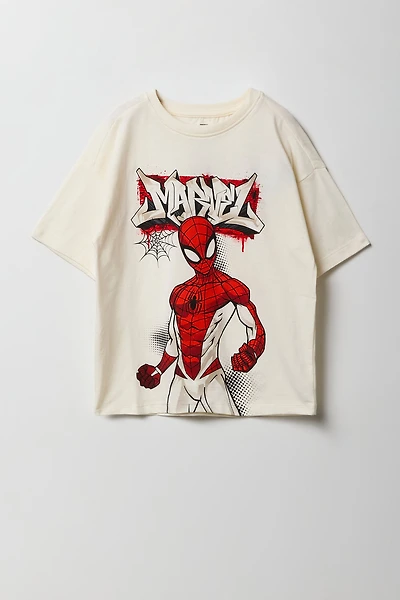 T-shirt à imprimé Spider-Man Marvel pour enfants