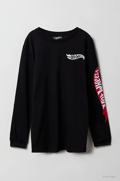 T-shirt à manche longue imprimé Hot Wheels Kids Pit