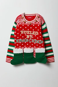 Kids 3D Stocking Christmas Sweater